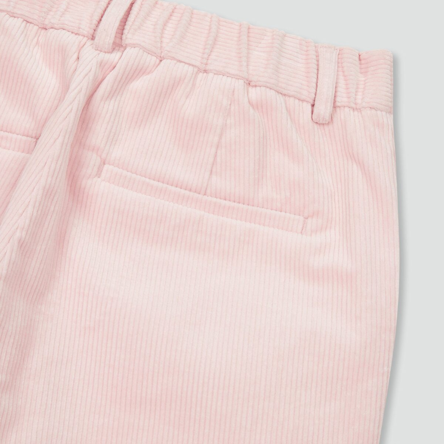 JAJU Corduroy Wide Pants (Pink) — женские широкие брюки из мягкого вельвета для уютного и стильного образа