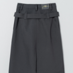 GANNI Heavy Twill Midi Skirt – Phantom