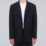 Relaxed Basic Blazer — Black