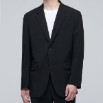Relaxed Basic Blazer — Black