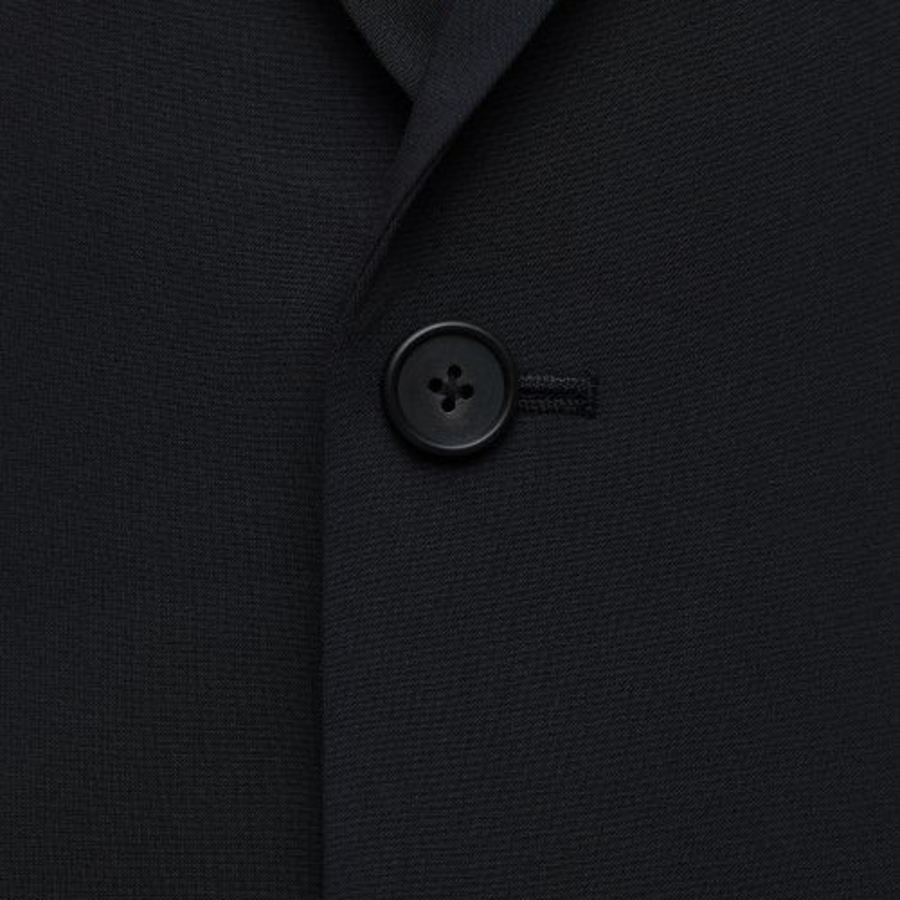 Relaxed Basic Blazer — Black