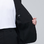 Relaxed Basic Blazer — Black