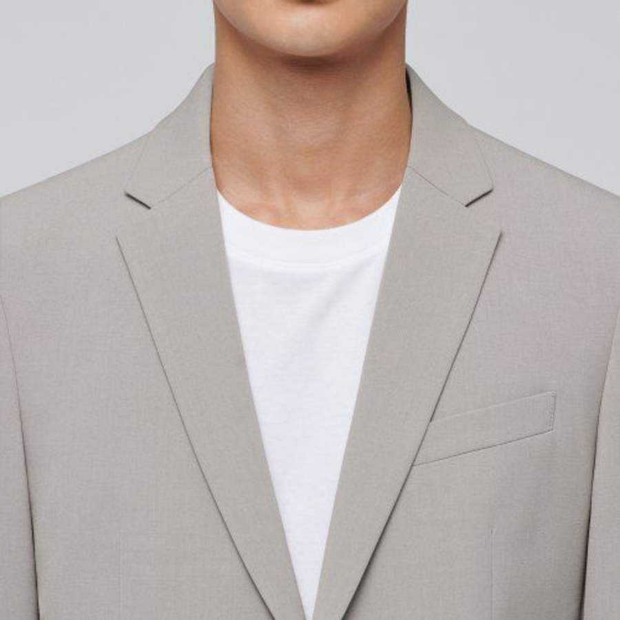 Lightweight Basic Blazer — Light Beige