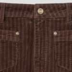 GANNI Stretch Corduroy Skirt – Brown