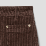 GANNI Stretch Corduroy Skirt – Brown