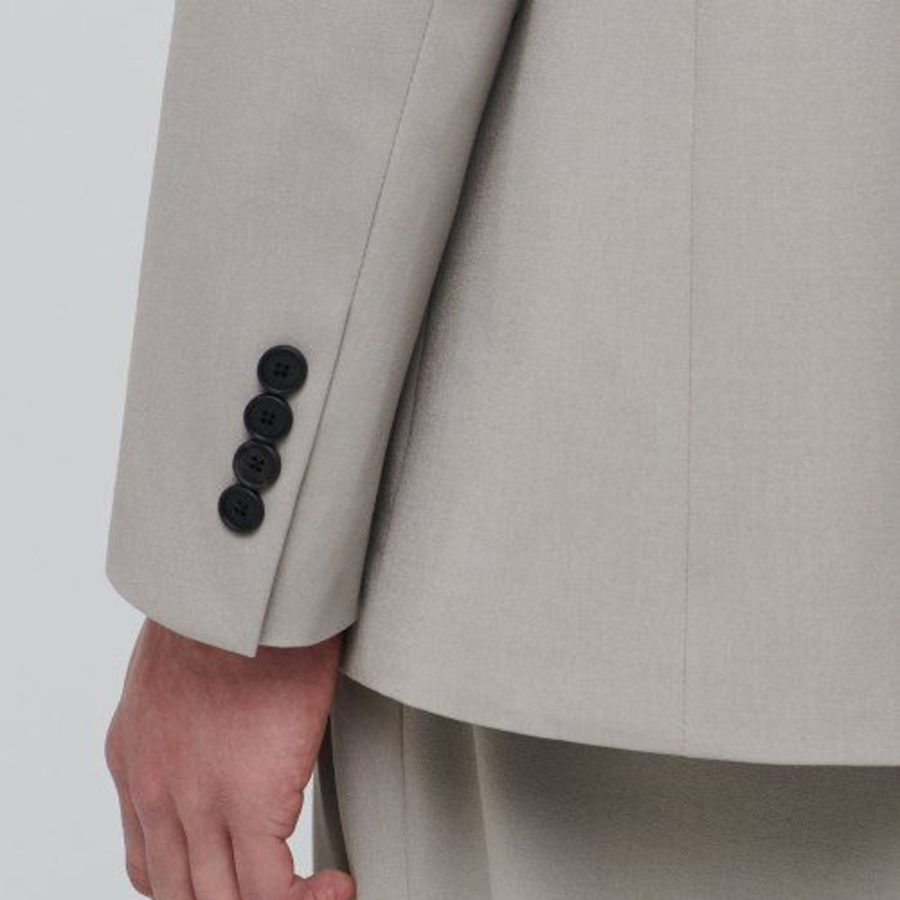 Lightweight Basic Blazer — Light Beige