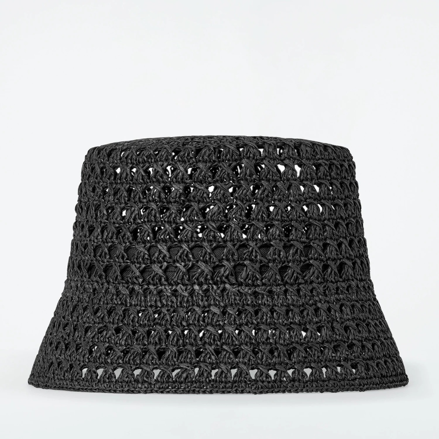 COS Open Weaving Straw Bucket Hat