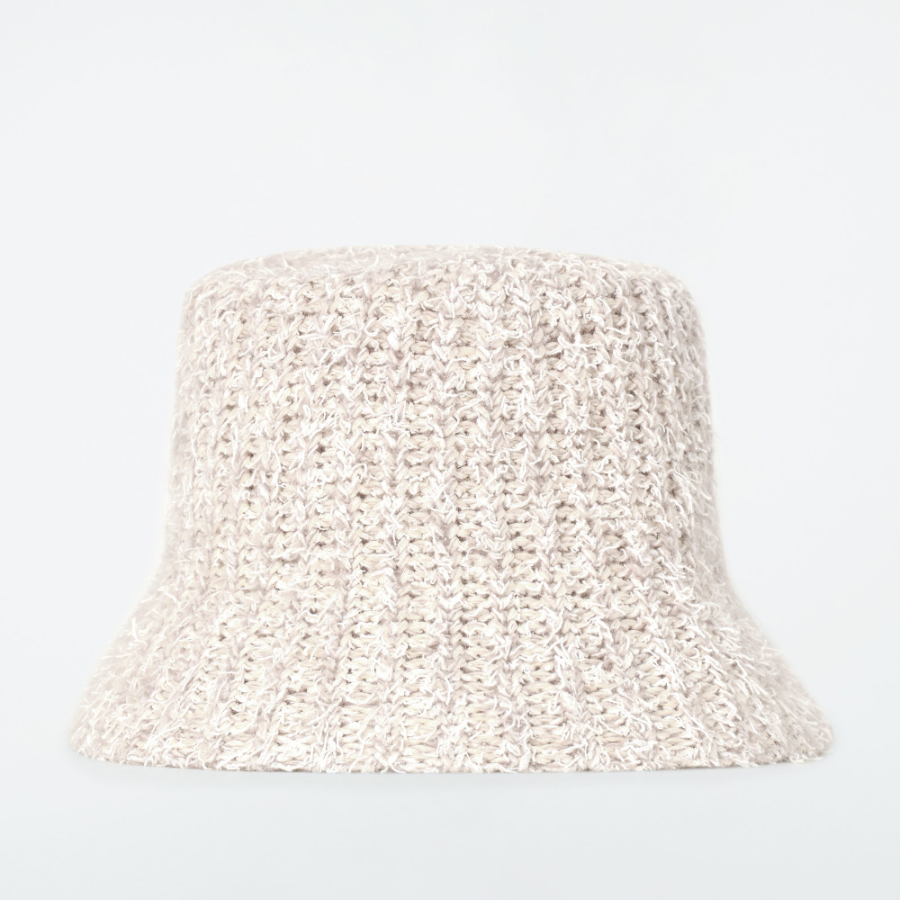 COS Textured Bucket Hat Chalk