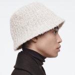 COS Textured Bucket Hat Chalk