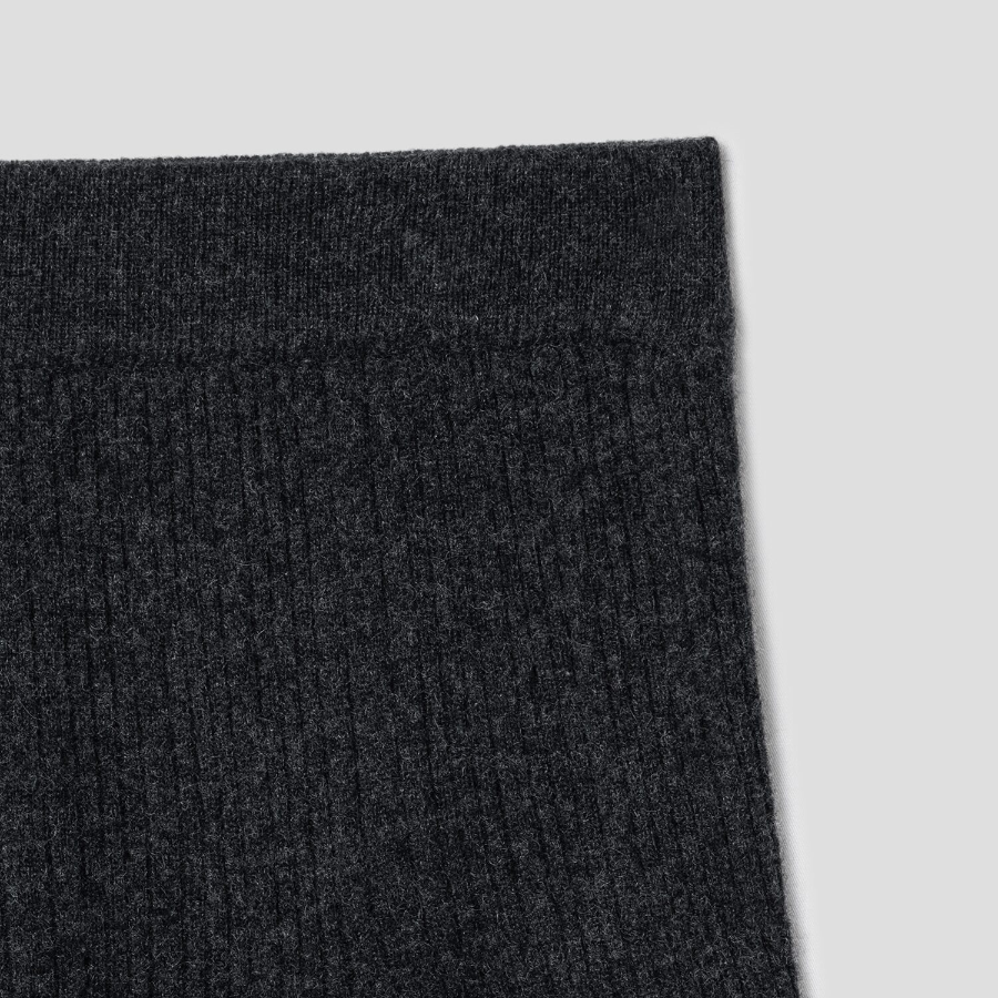 GANNI Cashmere Mix Mini Skirt – Ash