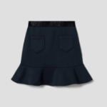 GANNI Heavy Fleece Mini Skirt – Navy