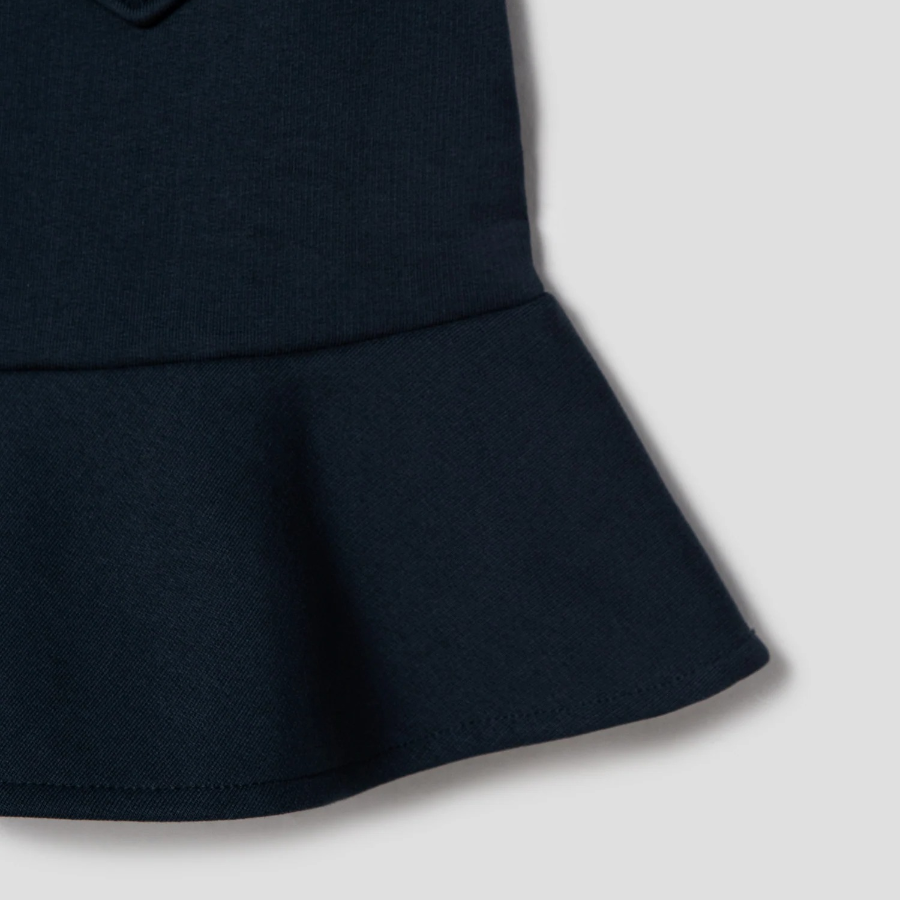 GANNI Heavy Fleece Mini Skirt – Navy