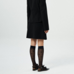 GANNI Light Twill Suiting Skirt – Black