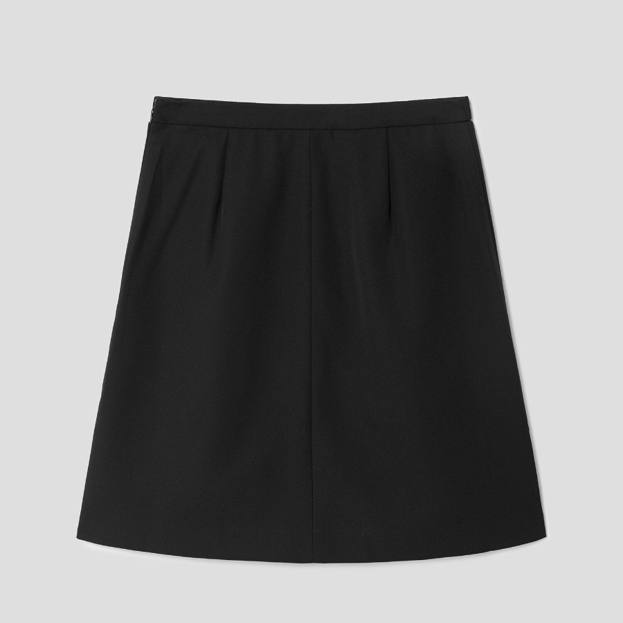 GANNI Light Twill Suiting Skirt – Black
