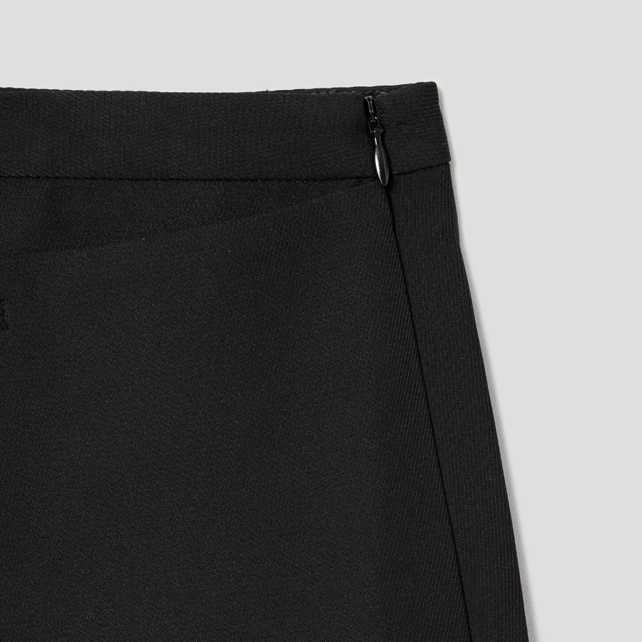 GANNI Light Twill Suiting Skirt – Black