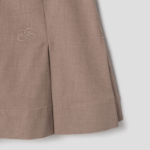 GANNI Drapey Melange Mini Skirt – Beige