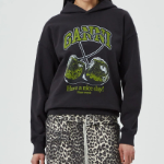 GANNI Isoli Cherries Oversized Hoodie – Phantom