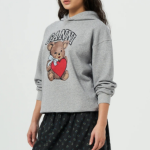 GANNI [EXCLUSIVE] Isoli Bear Oversized Hoodie – Ash