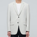 Relaxed Basic Blazer — Dusty Cream