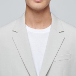 Relaxed Basic Blazer — Dusty Cream