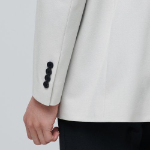 Relaxed Basic Blazer — Dusty Cream