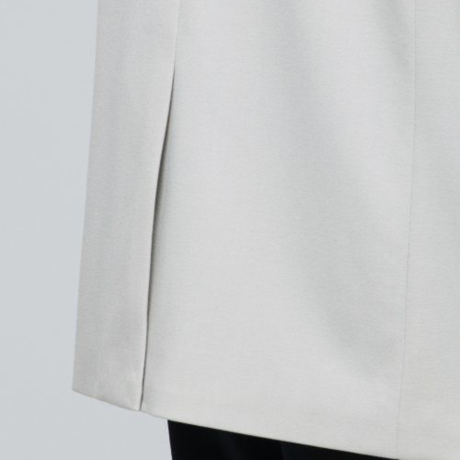 Relaxed Basic Blazer — Dusty Cream