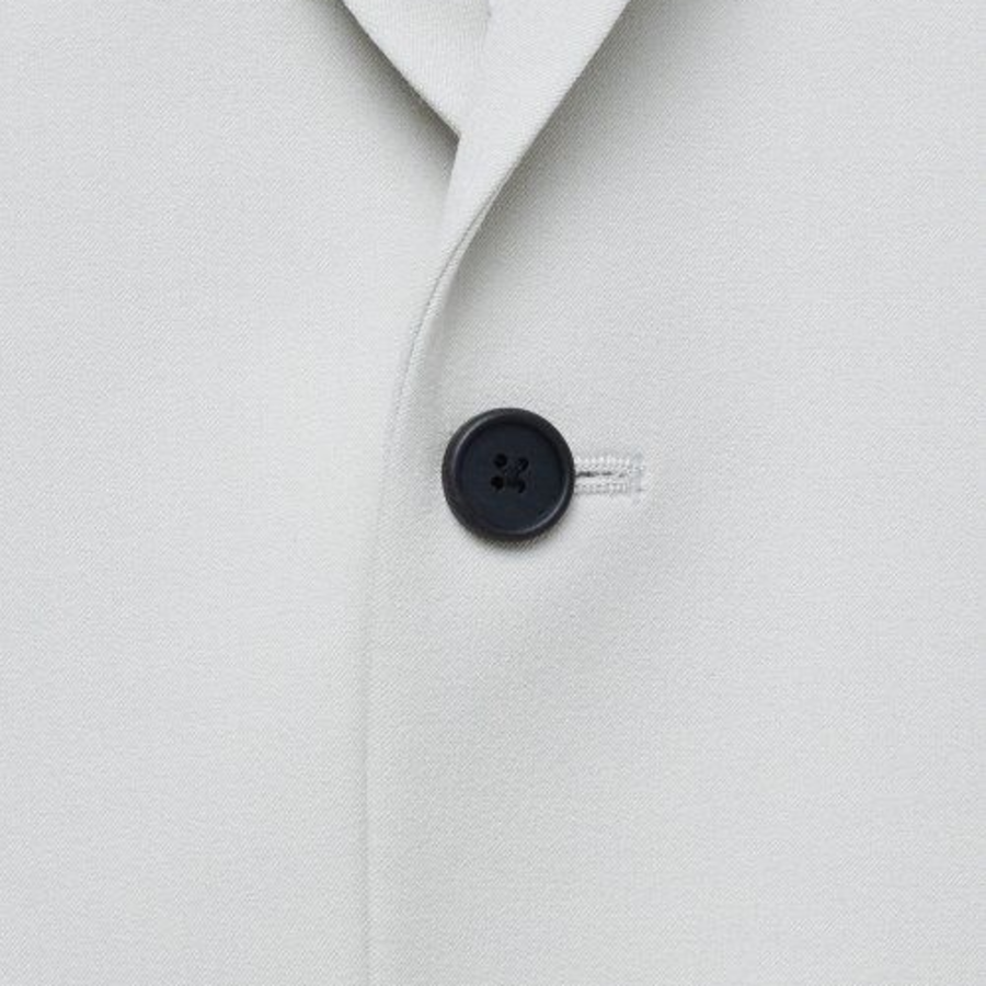 Relaxed Basic Blazer — Dusty Cream