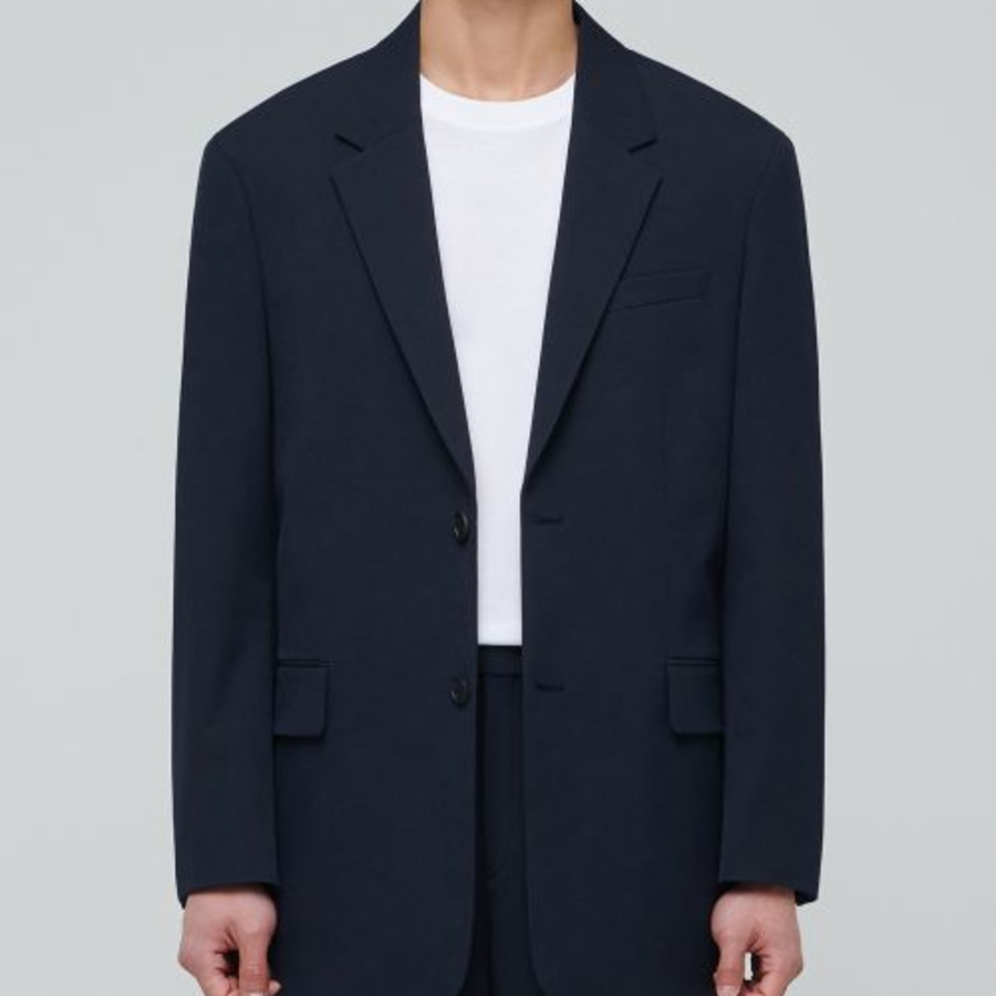 Oversized Blazer — Navy