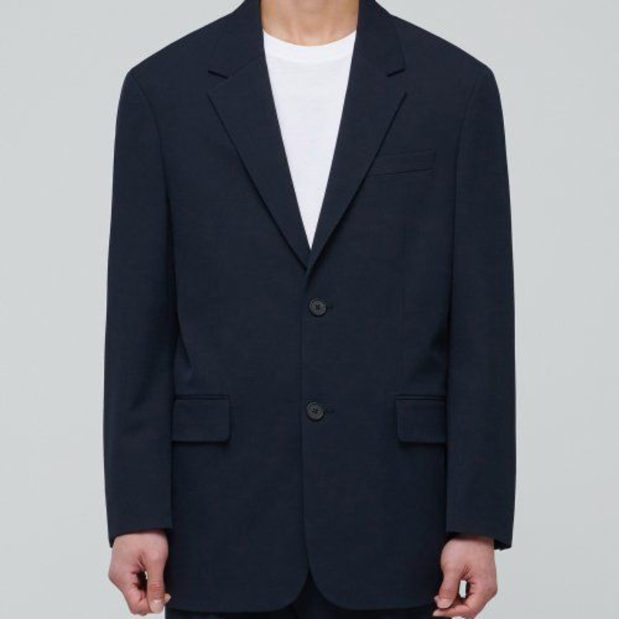 Oversized Blazer — Navy