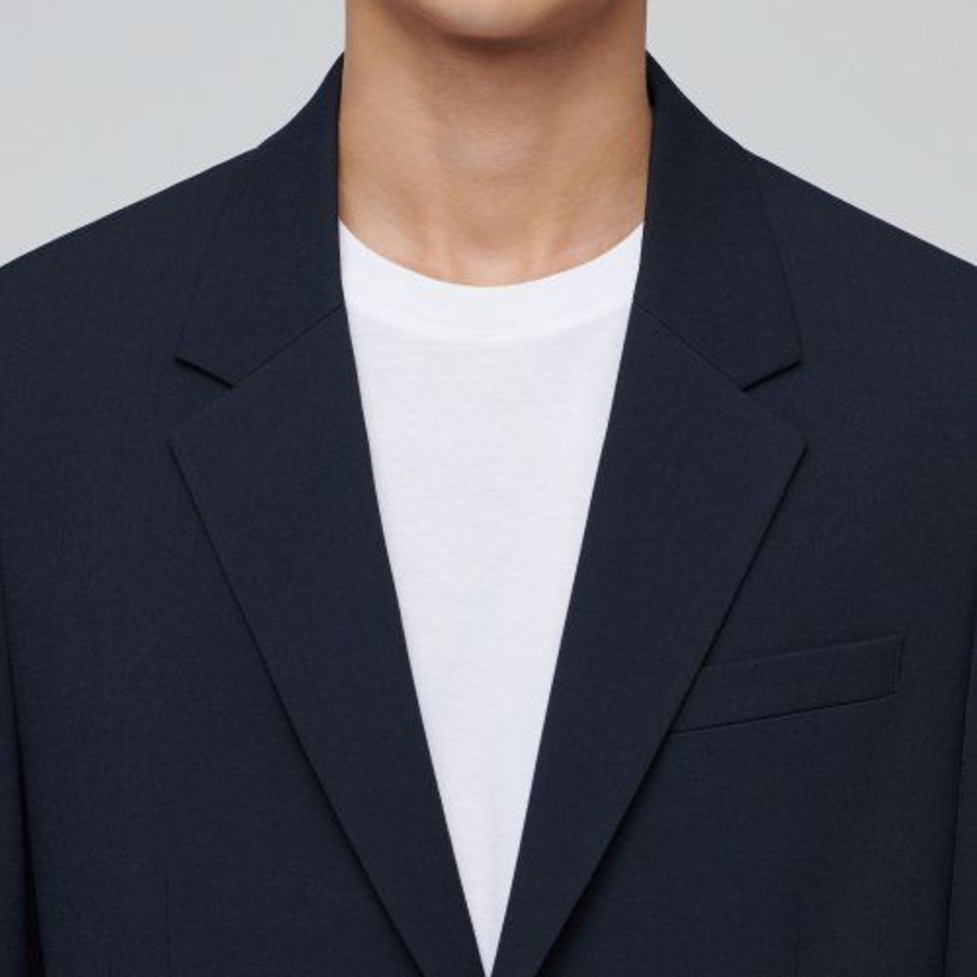 Oversized Blazer — Navy