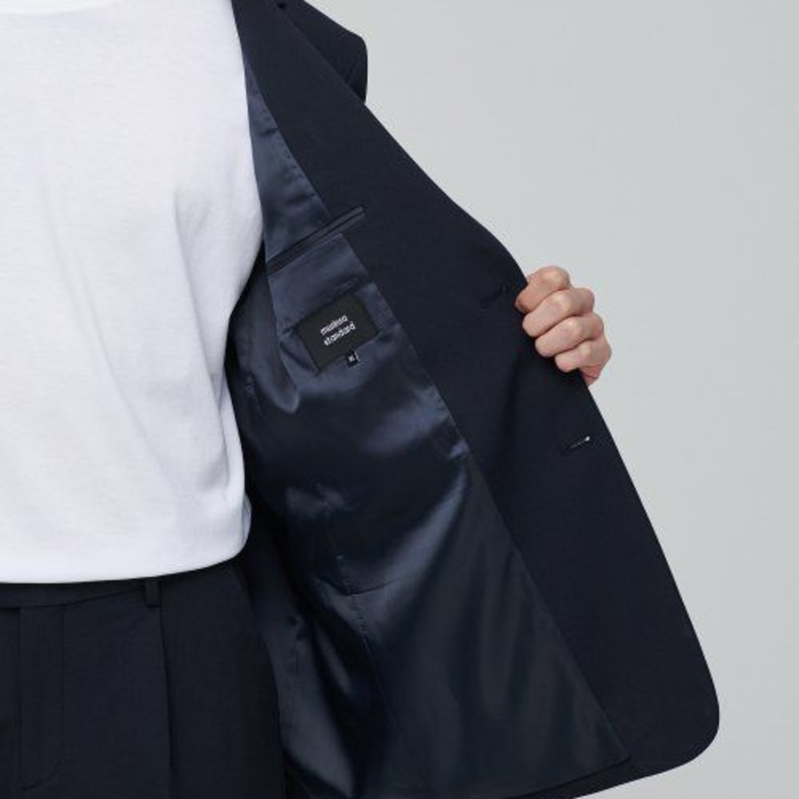 Oversized Blazer — Navy