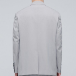 Lightweight Relaxed Basic Blazer — Light Grey