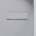 Lightweight Relaxed Basic Blazer — Light Grey