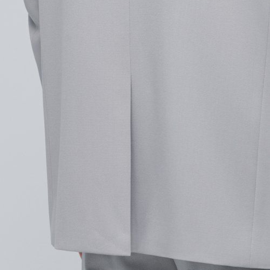 Lightweight Relaxed Basic Blazer — Light Grey