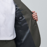 Lightweight Basic Blazer — Dusty Khaki