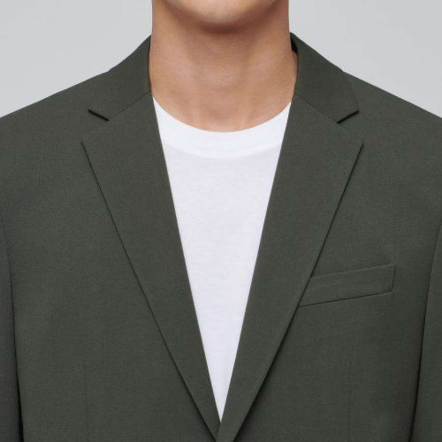 Basic Blazer — Dusty Khaki