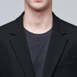 Relaxed Basic Wool Blazer — Black