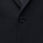 Relaxed Basic Wool Blazer — Black