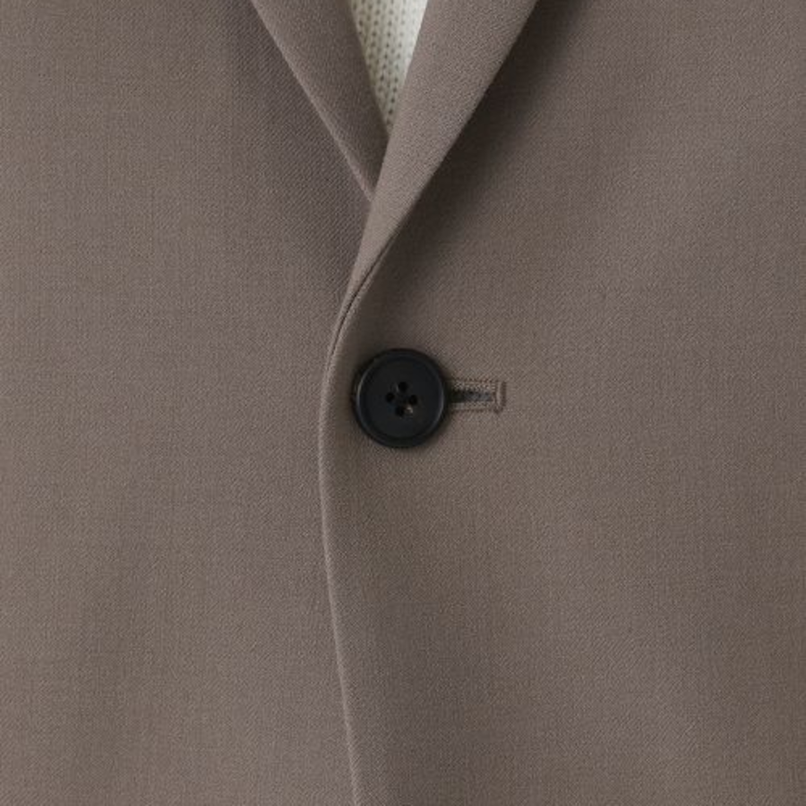 Basic Wool Blazer — Dusty Beige