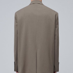 Daddy Shoulder Oversized Blazer — Dusty Beige