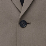 Daddy Shoulder Oversized Blazer — Dusty Beige