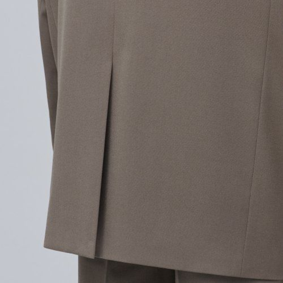 Daddy Shoulder Oversized Blazer — Dusty Beige