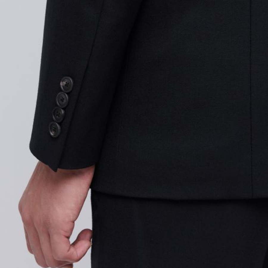Basic Wool Blazer — Black