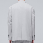 Relaxed Basic Blazer — Light Grey