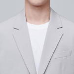 Relaxed Basic Blazer — Light Grey
