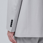 Relaxed Basic Blazer — Light Grey