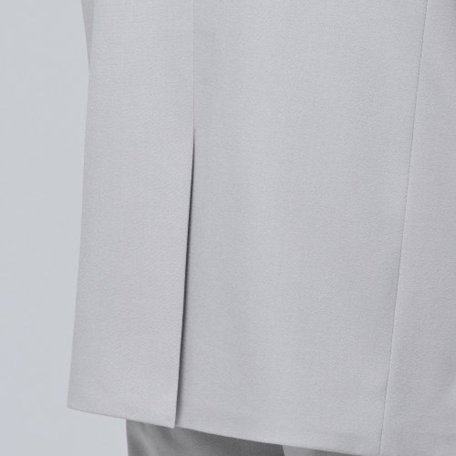 Relaxed Basic Blazer — Light Grey