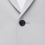 Relaxed Basic Blazer — Light Grey