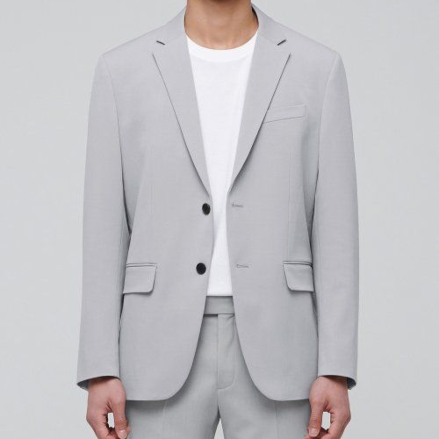 Basic Blazer — Light Grey