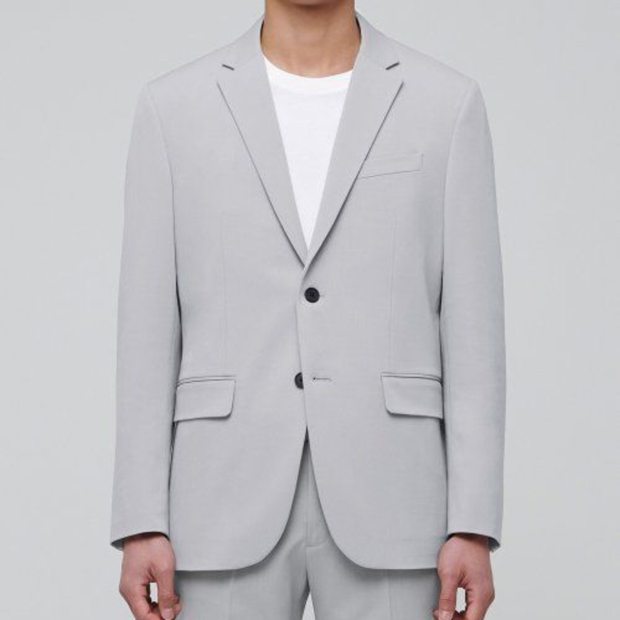 Basic Blazer — Light Grey